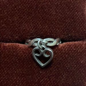 James Avery Open Heart Braided Dangle Ring‎